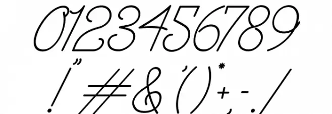 The Wahhabi Script Slant Font OTHER CHARS