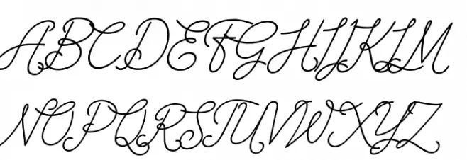 The Wahhabi Script Slant Fonte MAIÚSCULAS