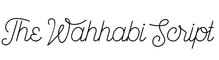 The Wahhabi Script  font caratteri gratis