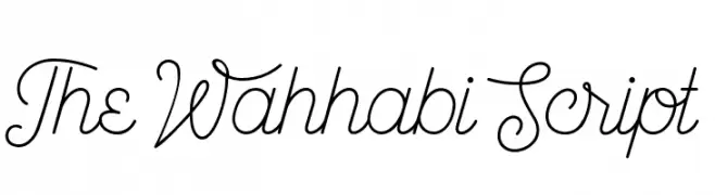 The Wahhabi Script  Скачать бесплатные шрифты