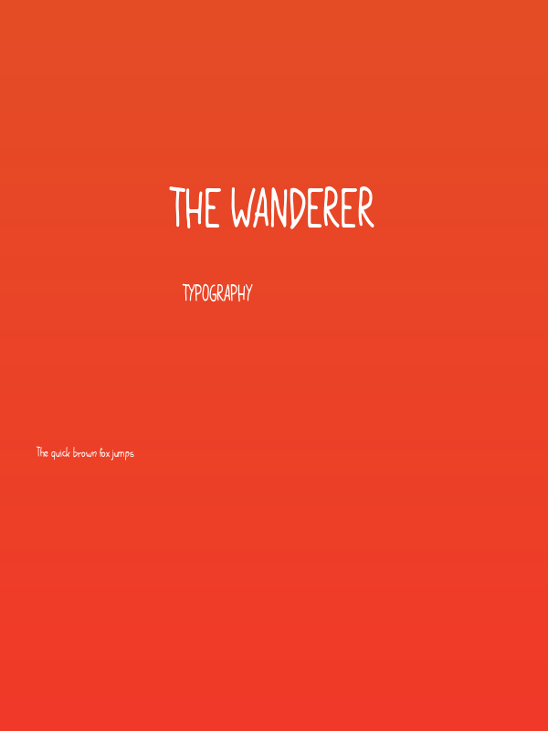 The Wanderer Poster
