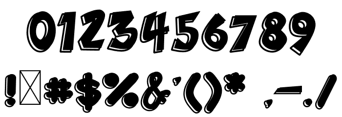 The Warrior Font Alte caractere
