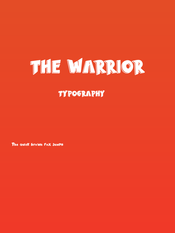 The Warrior Poster