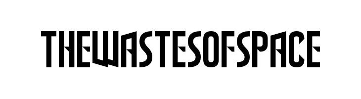The Wastes of Space Font