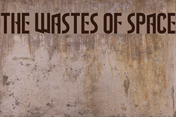 The Wastes of Space Font examples