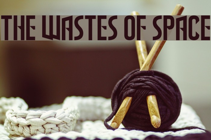 The Wastes of Space Font examples