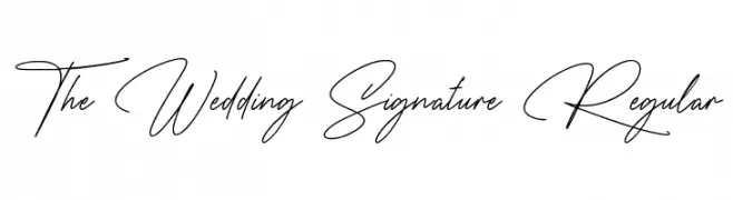 The Wedding Signature Regular  Descarca Fonturi Gratis