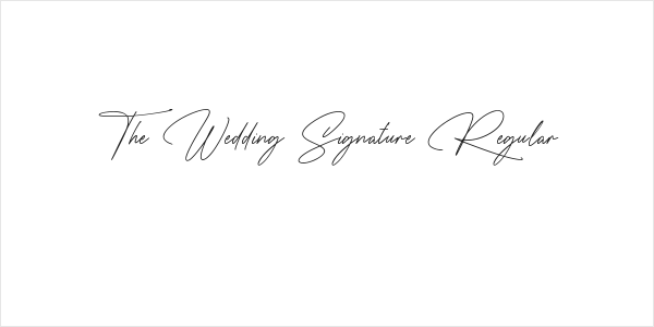The Wedding Signature Regular Logo