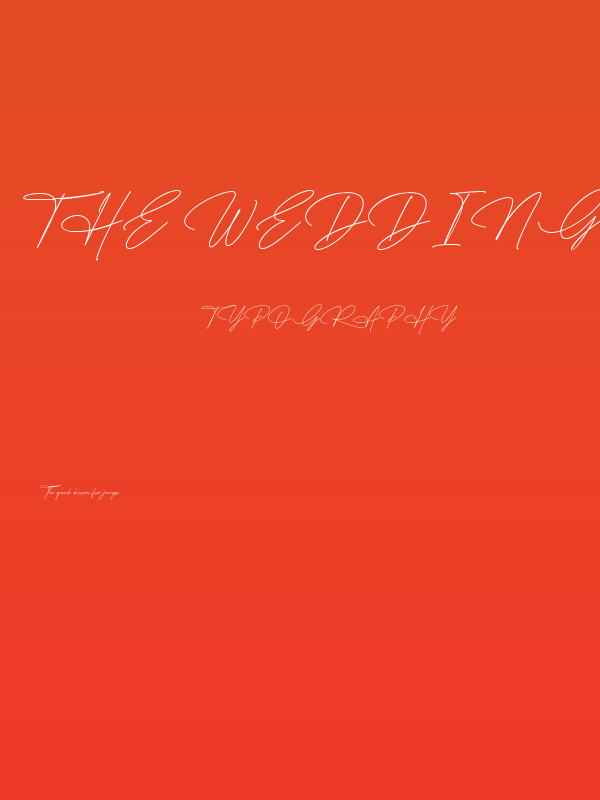 The Wedding Signature Regular Poster