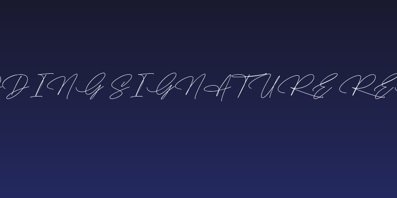 The Wedding Signature Regular Social Header