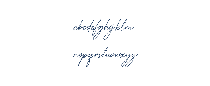 The Wedding Signature Regular Lowercase