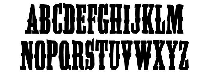The West Undertaker Font LOWERCASE