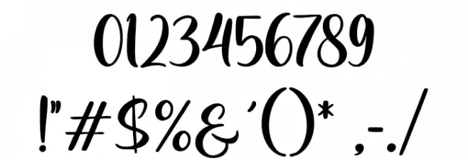 The Whisker Font OTHER CHARS