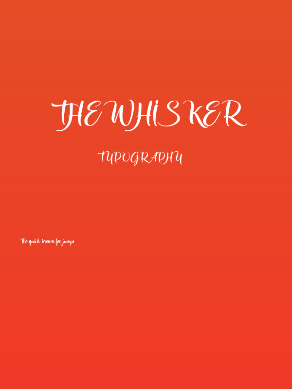 The Whisker Poster