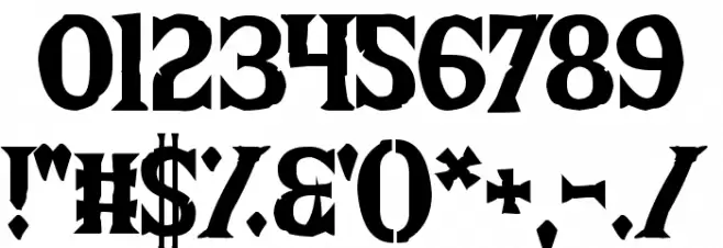 The Wild Breath of Zelda Font OTHER CHARS