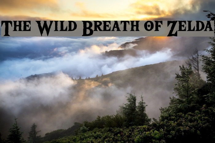 legend of zelda breath of the wild letters font