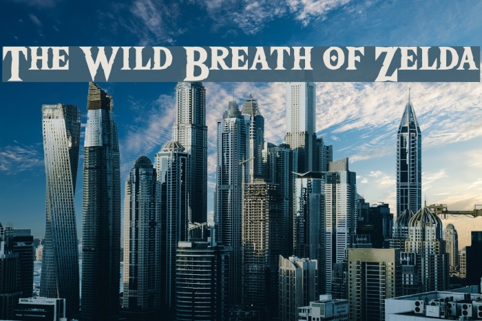 The Wild Breath of Zelda Font examples