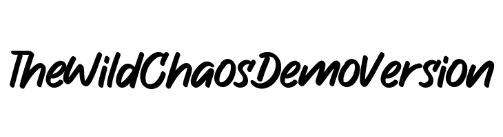 The Wild Chaos Demo Version  免费字体下载