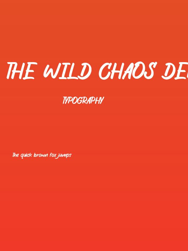 The Wild Chaos Demo Version Poster