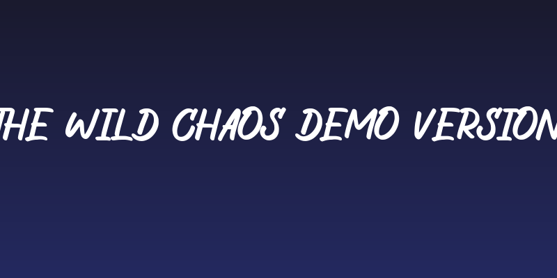The Wild Chaos Demo Version Social Header