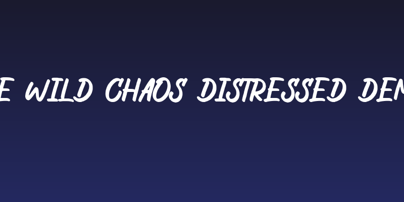 The Wild Chaos Distressed Demo Social Header