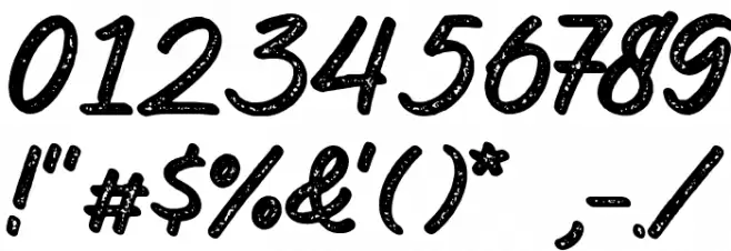 The Wild Chaos Stamped Demo Ver Font OTHER CHARS