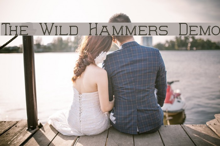 The Wild Hammers Demo Font examples