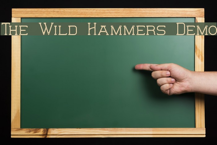 The Wild Hammers Demo Font examples
