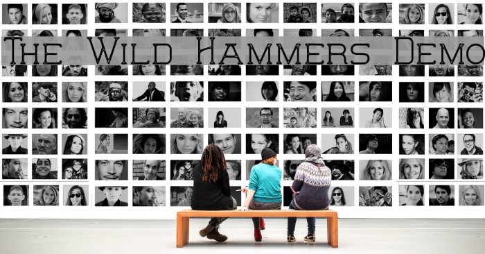 The Wild Hammers Demo Font examples