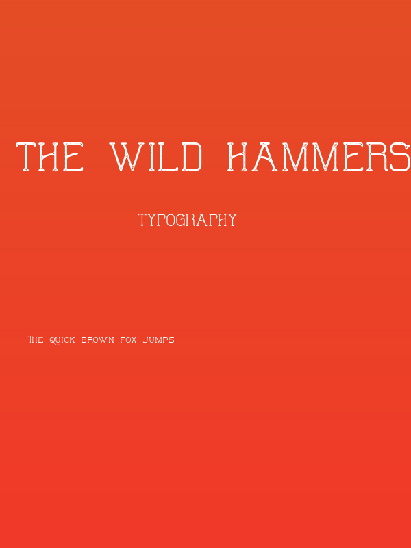 The Wild Hammers Demo Poster