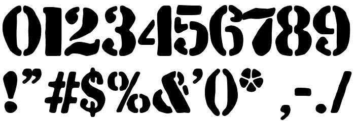 The Wild Team Font OTHER CHARS