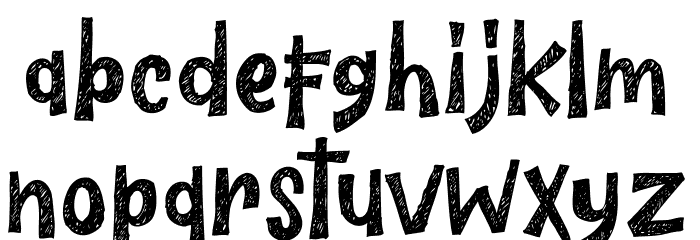 The Wildeast Font LOWERCASE