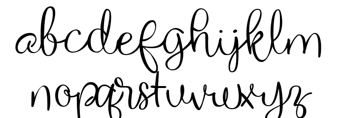 The Willyst Regular Font LOWERCASE
