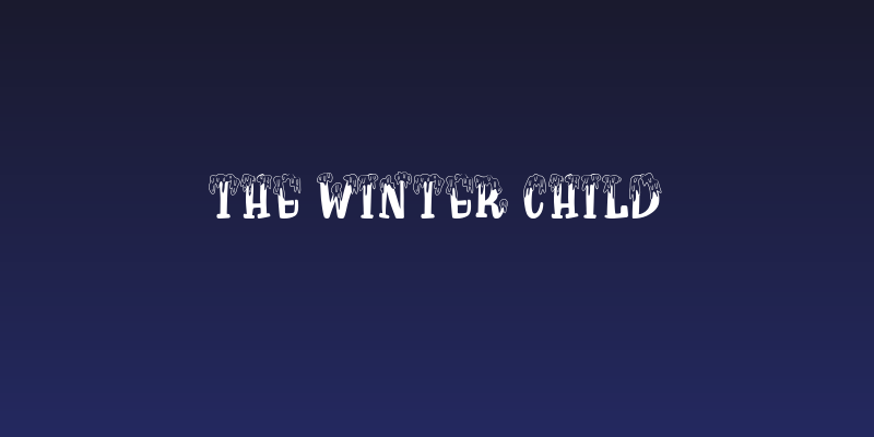 The Winter Child Social Header