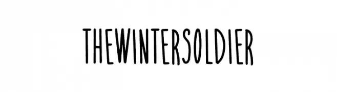 The Winter Soldier  Frei Schriftart Herunterladen