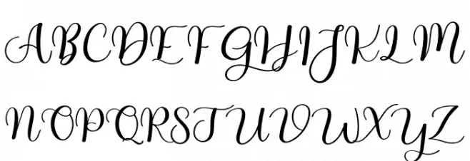 The Winter Schriftart Groß