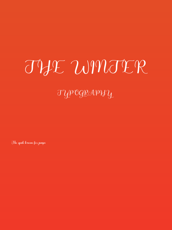 The Winter Poster