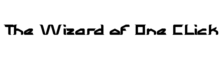 The Wizard of One CLick  les polices de caractères gratuit tlcharger