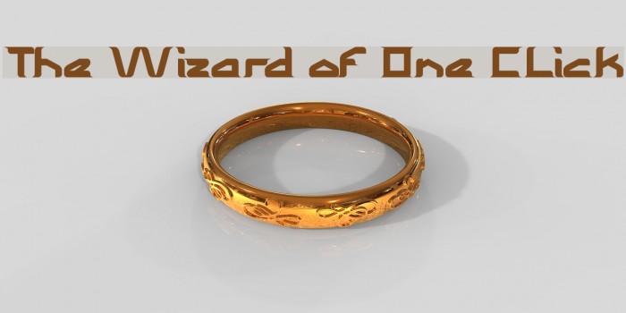 The Wizard of One CLick Font examples