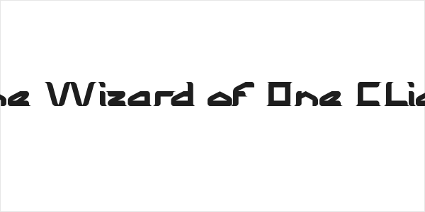 The Wizard of One CLick Logo
