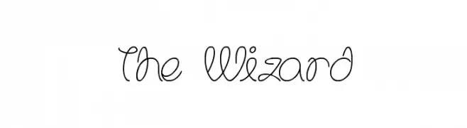 The Wizard  नि: शुल्क फ़ॉन्ट्स डाउनलोड