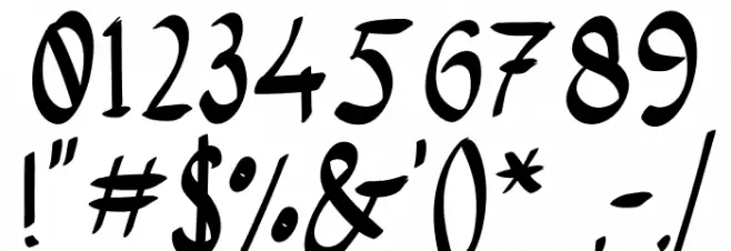 The Wolfflin Font OTHER CHARS