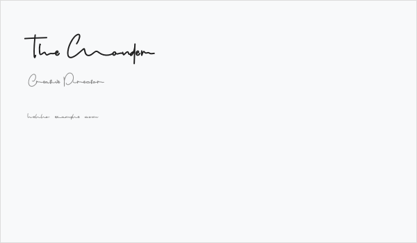 The Wonder Business Card