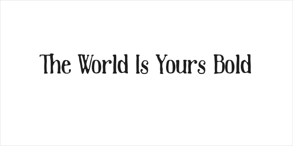 The World Is Yours Bold Logo