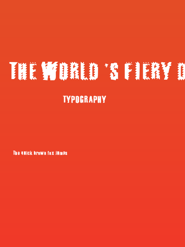 The World's Fiery Demise Poster