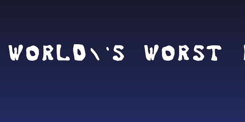 The World's Worst Font Social Header