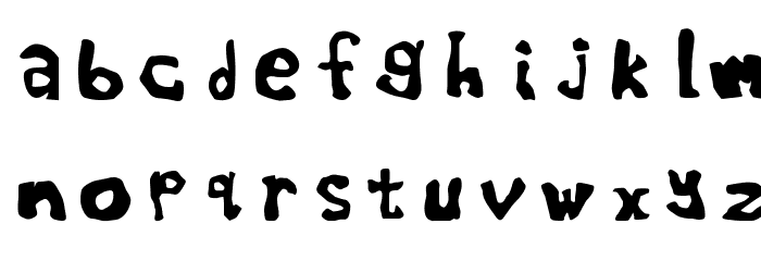 The World's Worst Font Font LOWERCASE