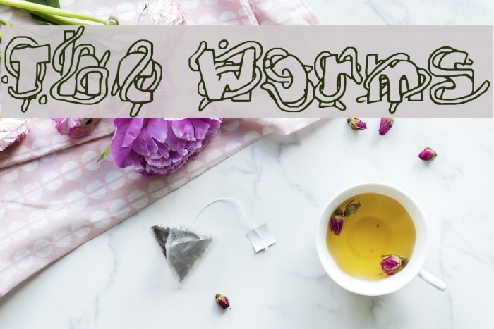 The Worms Font examples