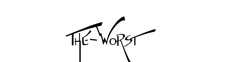The-Worst  Скачать бесплатные шрифты