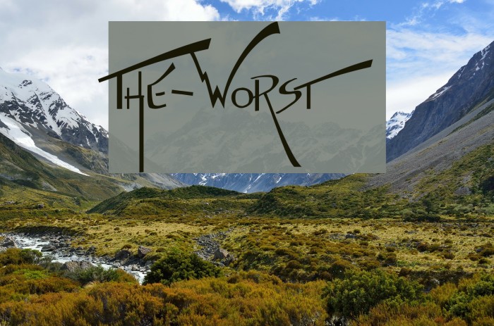 The-Worst Font examples